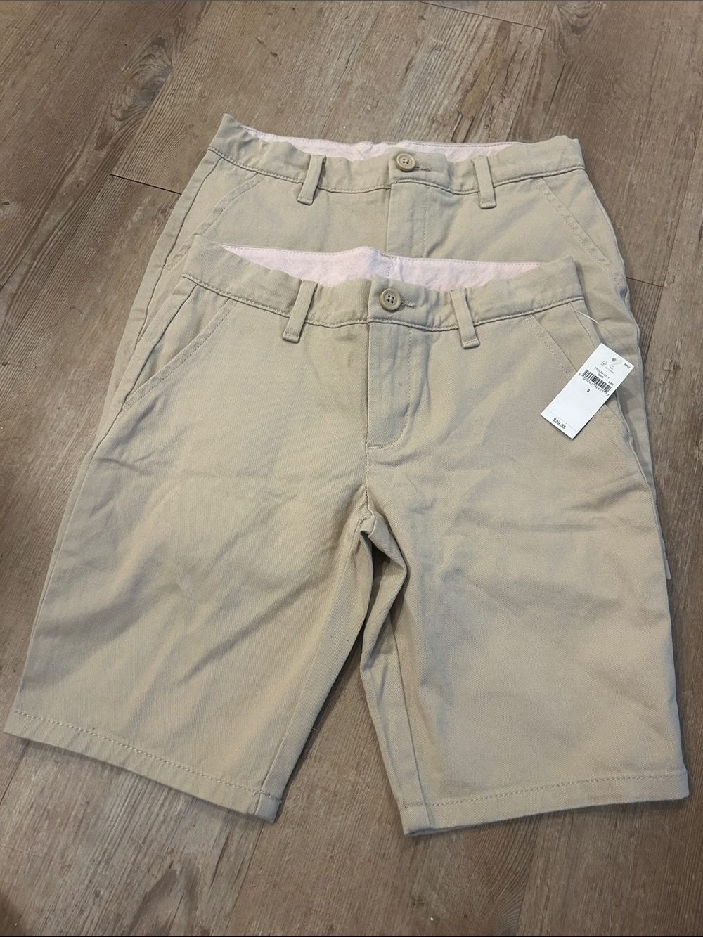 Gap Kids NWT Classic Khaki Shorts - Neutral Beige Pair Uniform shorts
